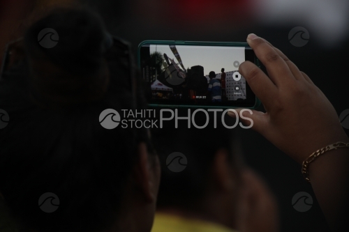 Hands and smartphone, taking pictures