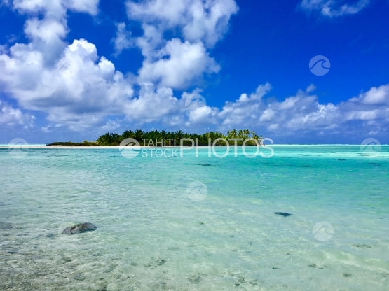 Motu Tahuna Rahi dans la lagon de Tetiaroa