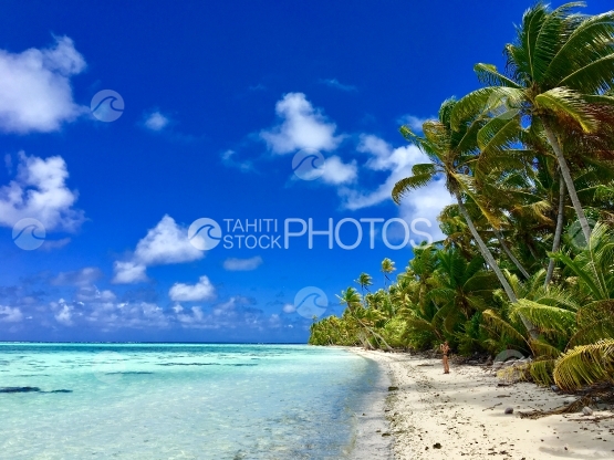 Tetiaroa, un femme marchant sur la Plage du Motu Rimatu