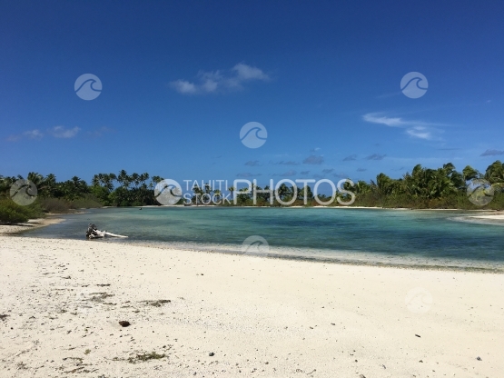 Motu Tahuna dans la lagon de Tetiaroa