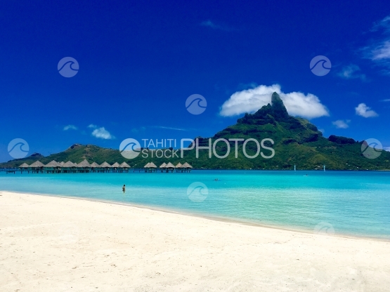 Vue sur le Mont Otemanu, Bora Bora