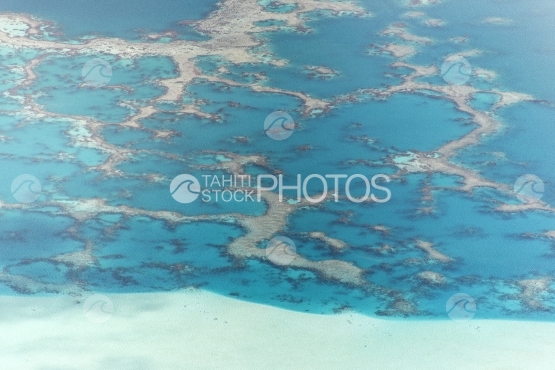 Maupiti, vue aérienne du lagon