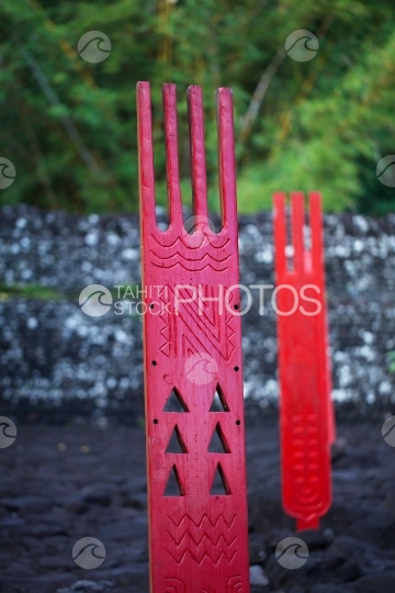 Tahiti, Unu du Marae Arahurahu de Paea
