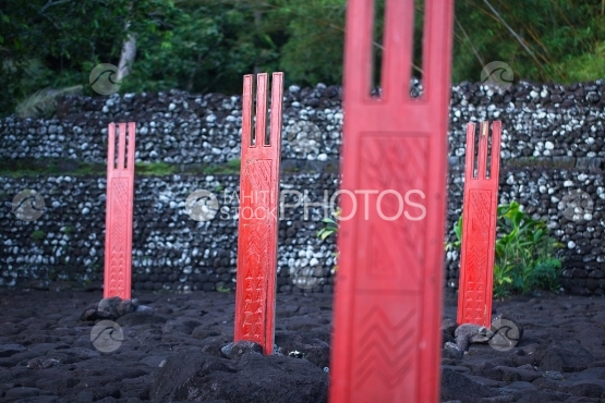 Tahiti, Unu du Marae Arahurahu de Paea