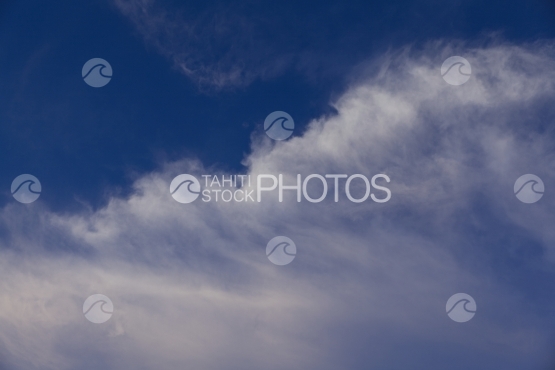 Clouds and sky of Polynesia at sunset