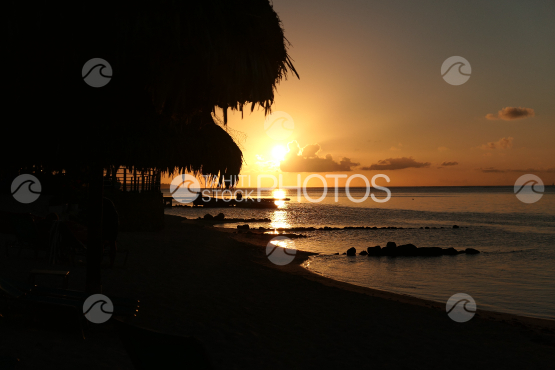 Incredible sunset at Moorea