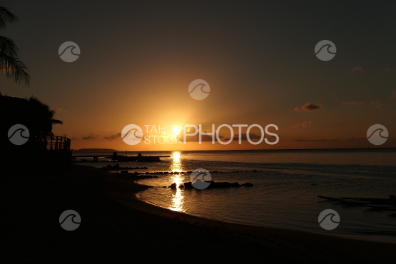 Incredible sunset at Moorea