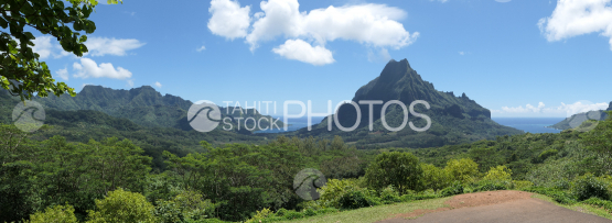 Mount Rotui shot from the Belvedere, Moorea