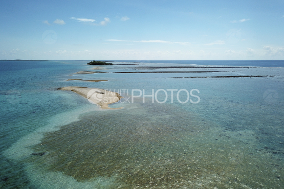 Fakarava, vue aérienne du récif