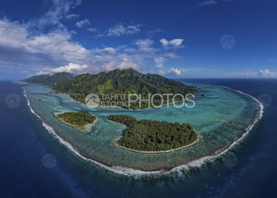 Drone Moorea, îles de la Société, Polynésie française