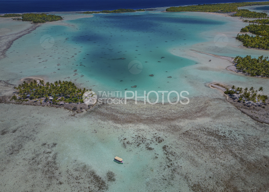 Rangiroa, Drone atoll polynesie, Polynésie française, Tahiti, lagon bleu