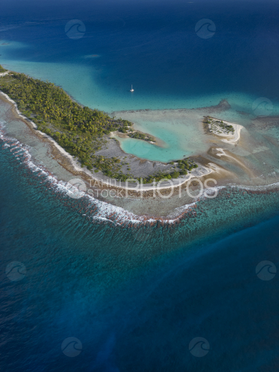 Drone atoll polynesie, Polynésie française, Tahiti