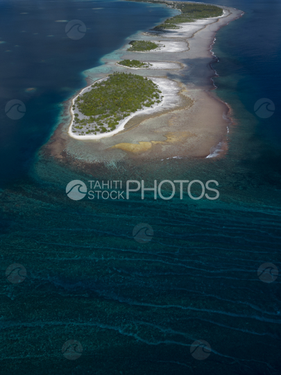 Passe de Raroia, Drone atoll polynesie, Polynésie française, Tahiti
