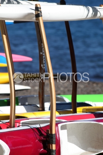 Tahitian Canoe Details, Balancier de Pirogue Polynésienne, Va'a